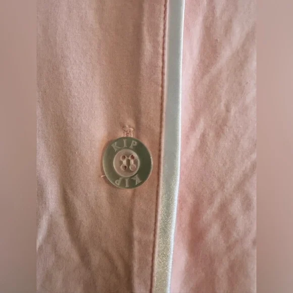 NEW Kip Luxe Stretch Cotton Pajama Set Pink Peony Size Medium NWOT